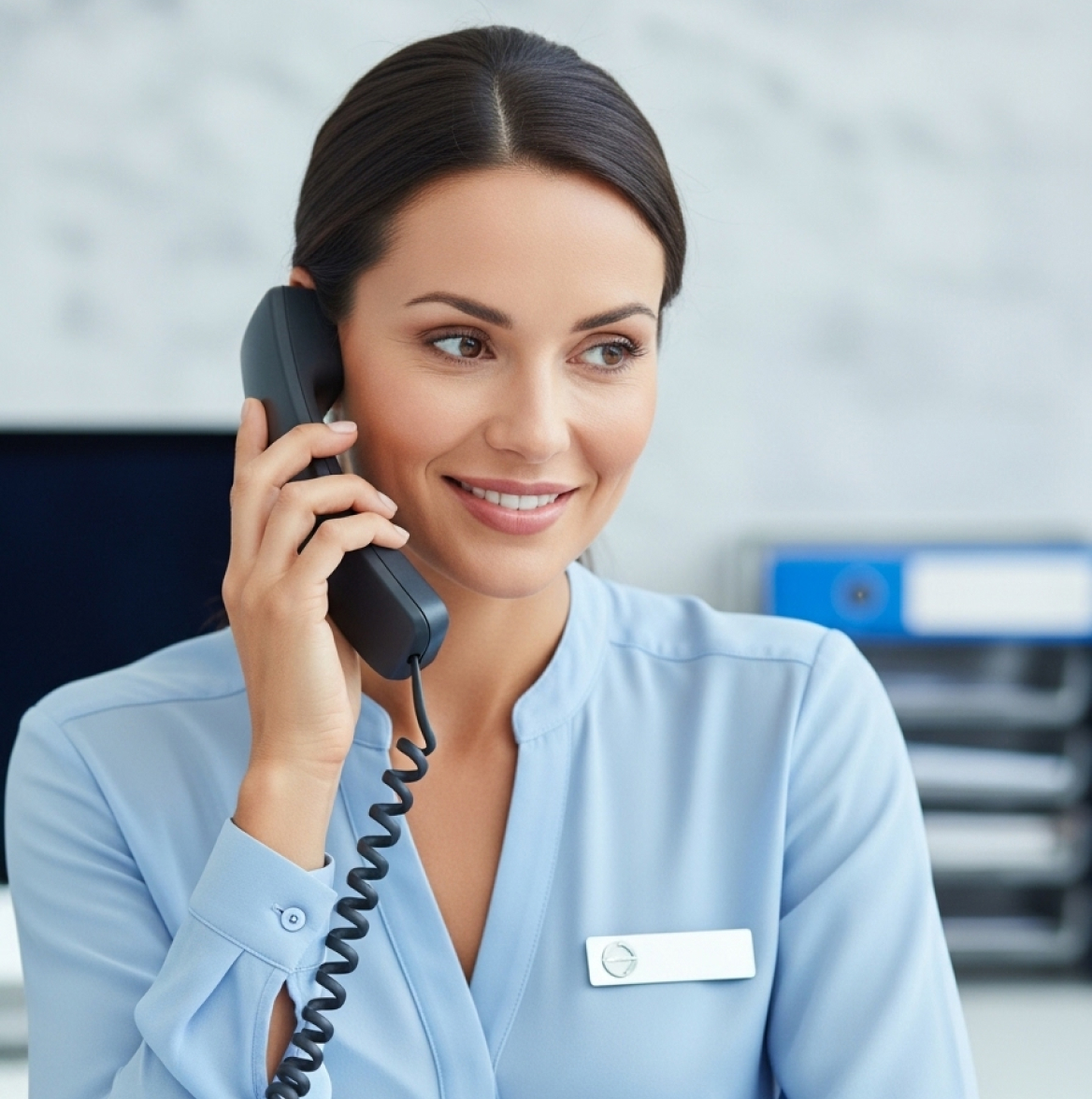 Care professional helping with funding navigation